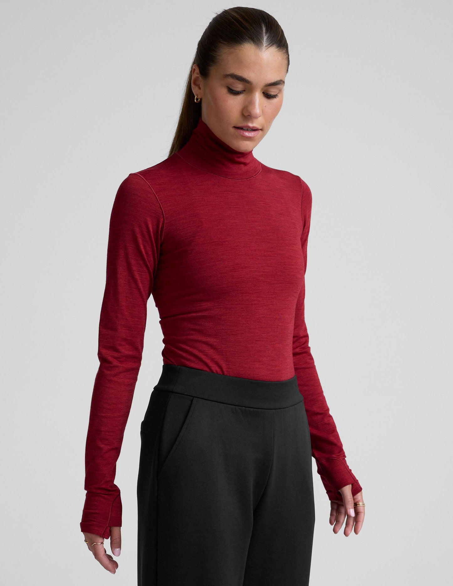 Beyond Yoga LuxeKnit Merino Wool Turtleneck