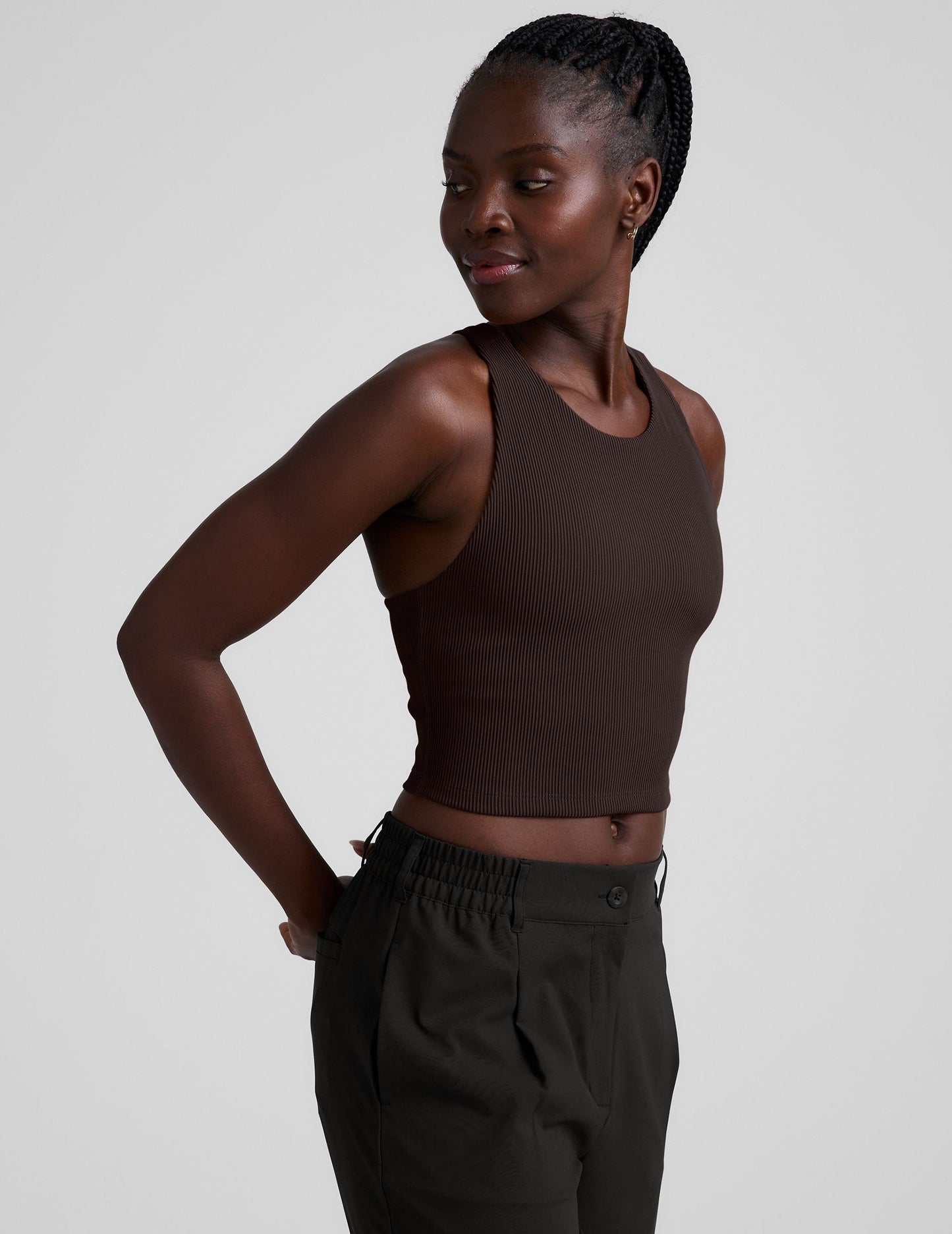 Beyond Yoga Refocus Ribbed Cropped Tank