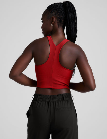 Beyond Yoga Refocus Ribbed Cropped Tank