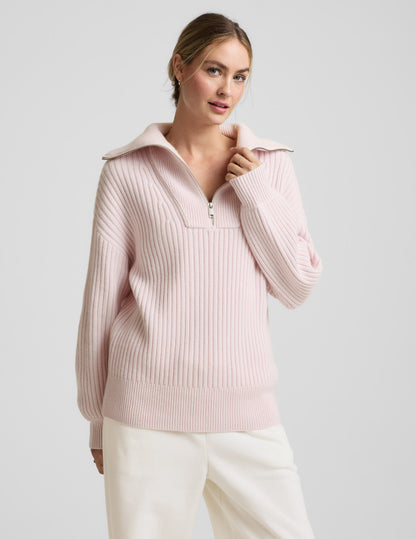 Beyond Yoga Wool Blend Collared Pullover