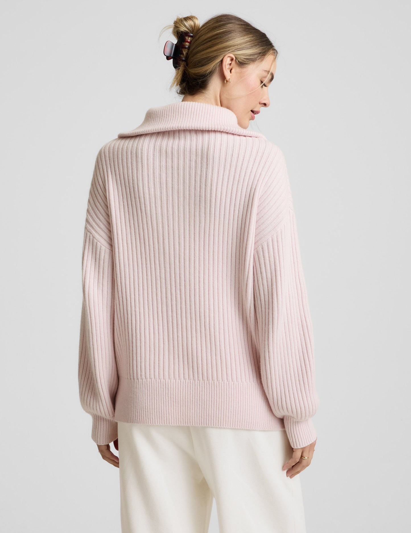 Beyond Yoga Wool Blend Collared Pullover