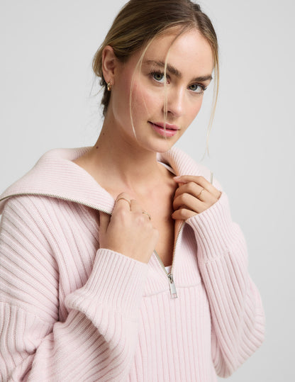 Beyond Yoga Wool Blend Collared Pullover
