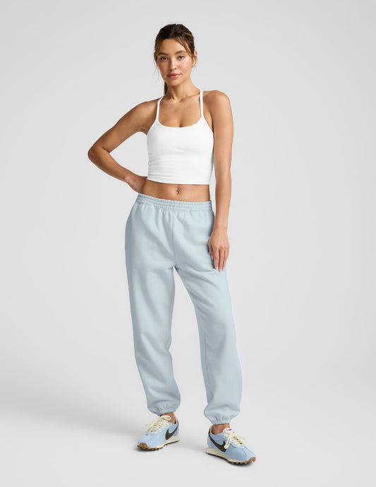 Beyond Yoga Women's Cuffed Relaxed LuxeFleece Sweatpant - Morning Sky Blue