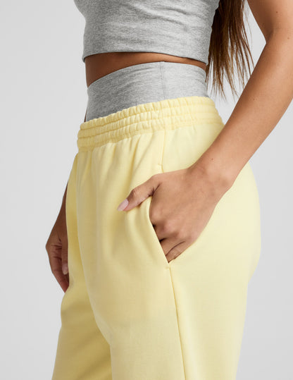 Beyond Yoga Relaxed Fit Cuffed LuxeFleece Sweatpant - Yellow
