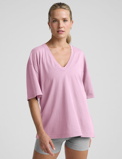 Beyond Yoga Oversized V-neck Cotton Tee