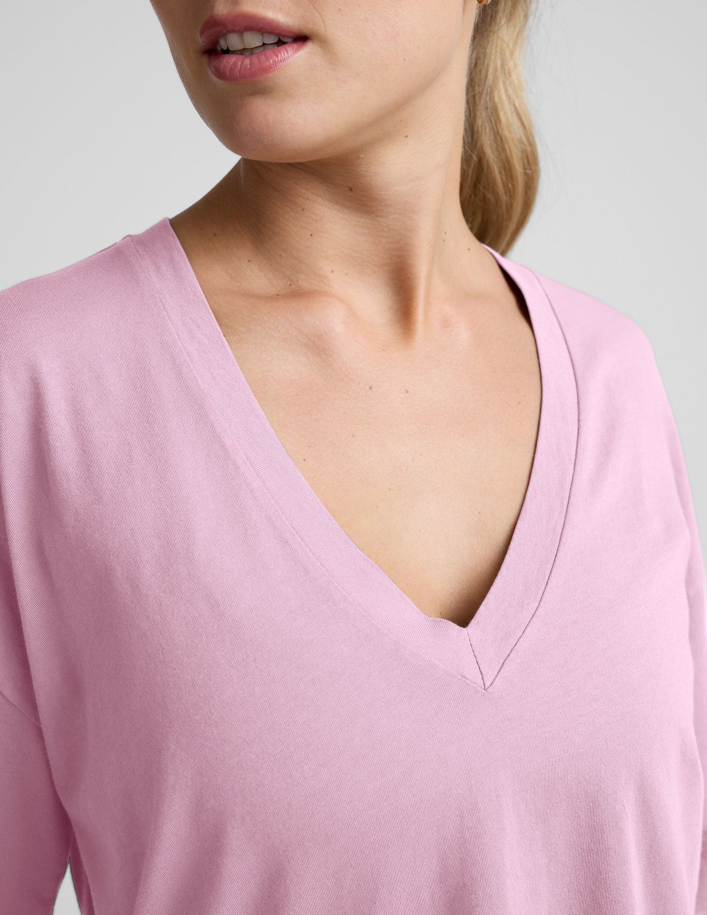 Beyond Yoga Oversized V-neck Cotton Tee