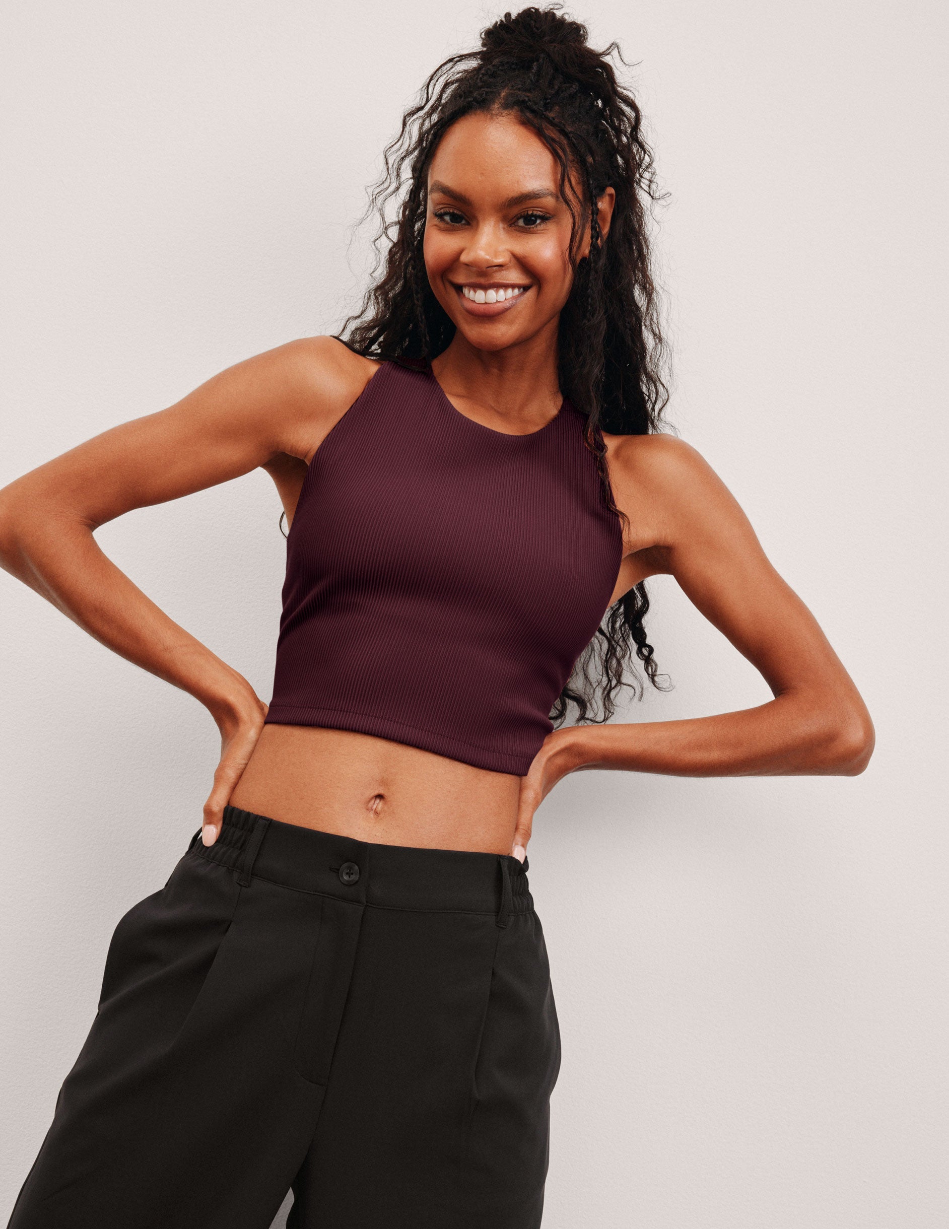 Beyond Yoga Refocus Ribbed Cropped Tank