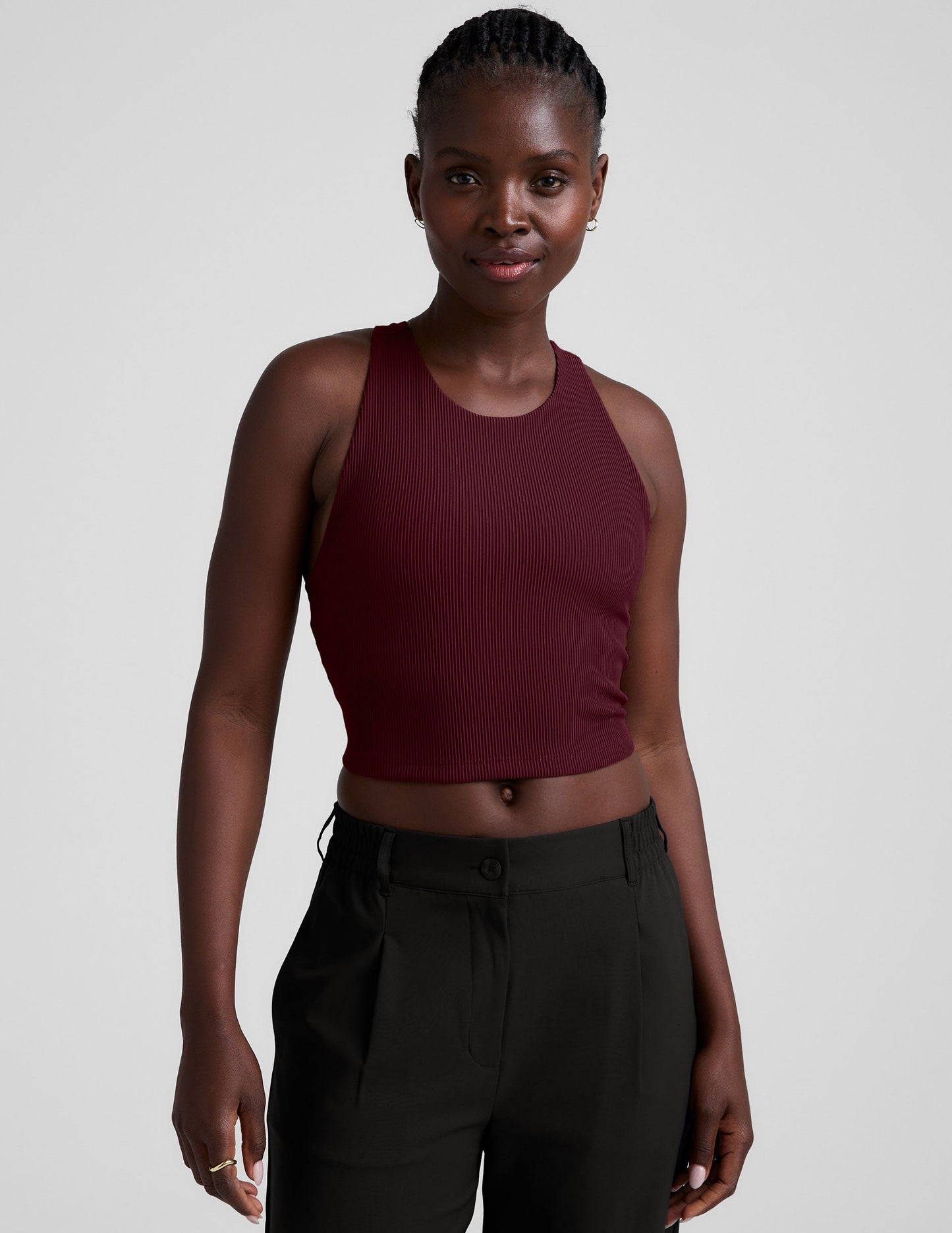 Beyond Yoga Refocus Ribbed Cropped Tank