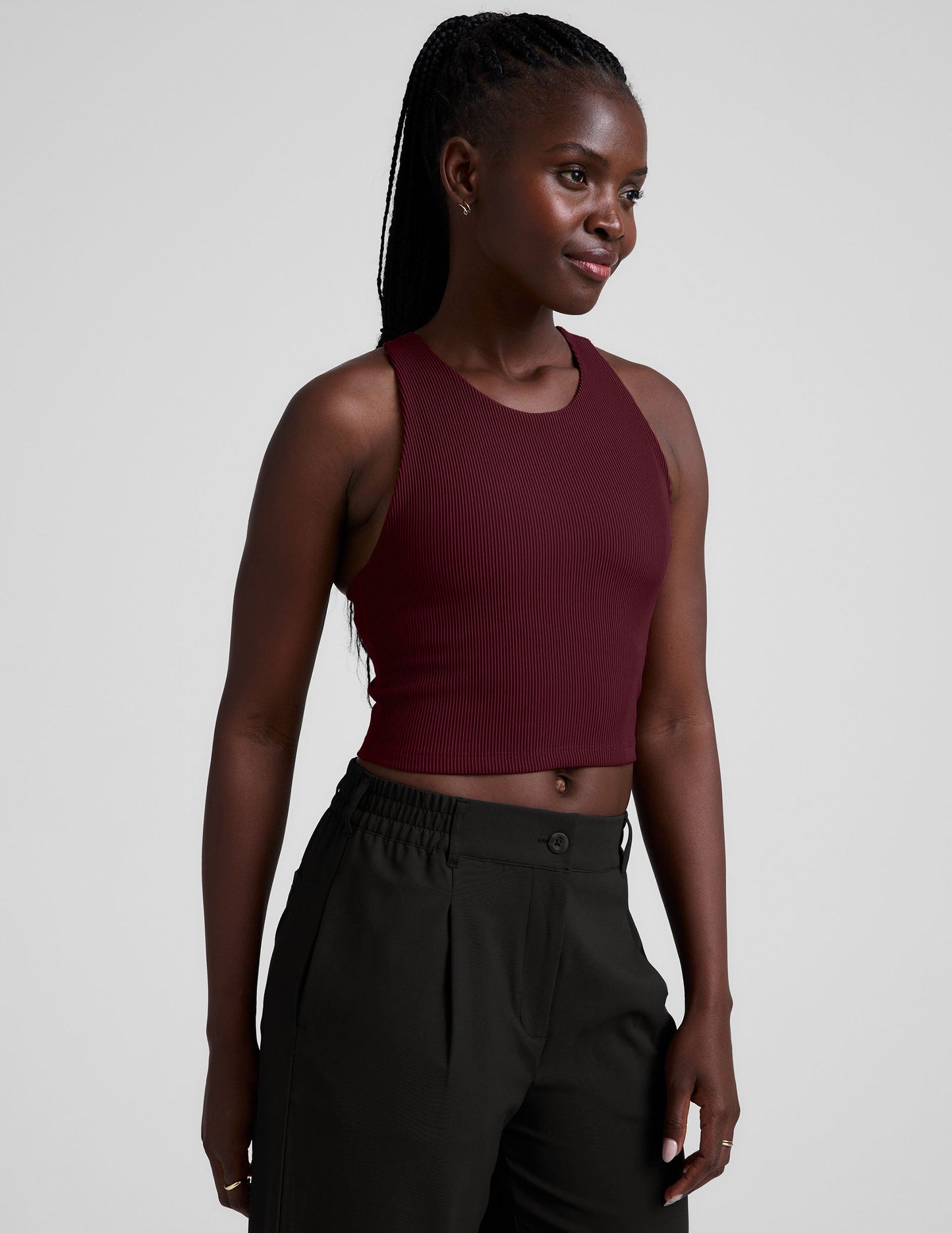 Beyond Yoga Refocus Ribbed Cropped Tank
