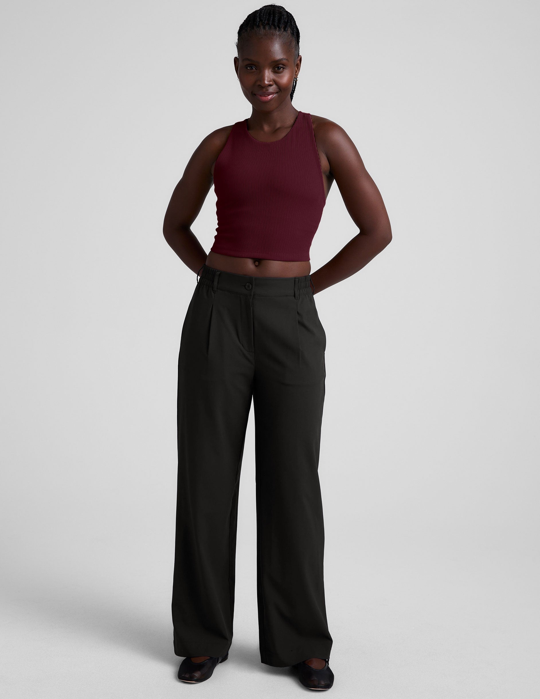 Beyond Yoga Refocus Ribbed Cropped Tank