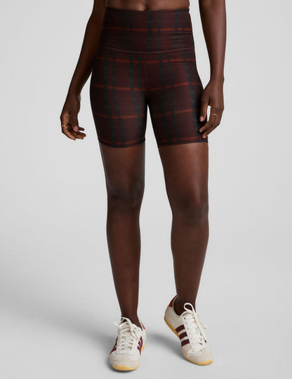 Beyond Yoga High Waisted 5" SoftMark Biker Shorts - Dark Cherry
