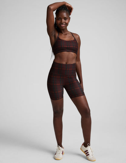 Beyond Yoga High Waisted 5" SoftMark Biker Shorts - Dark Cherry