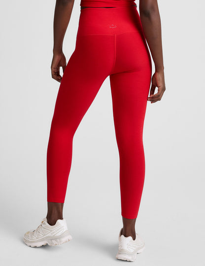 Beyond Yoga High Waisted Capri Spacedye Legging - Candy Apple Red Heather