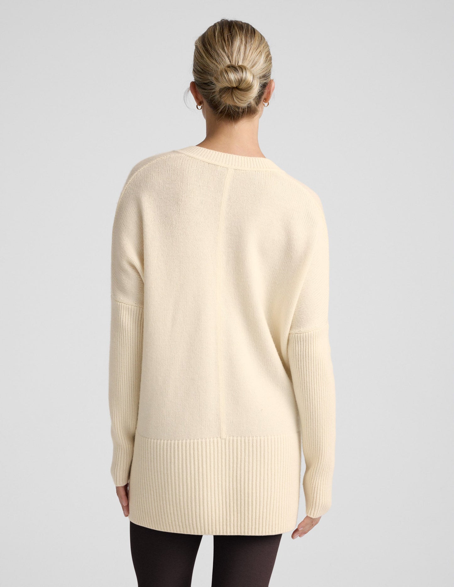 Beyond Yoga Wool-Cashmere V-Neck Sweater