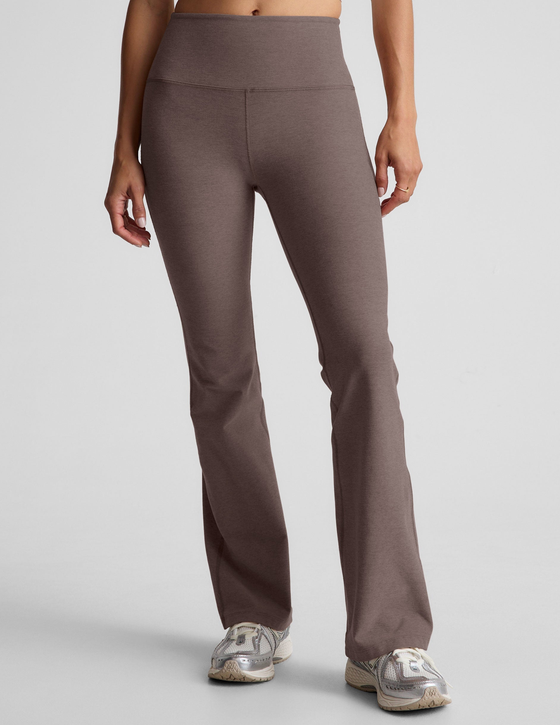 Beyond Yoga High Waisted Boot Cut Spacedye Pants - Woodland Heather