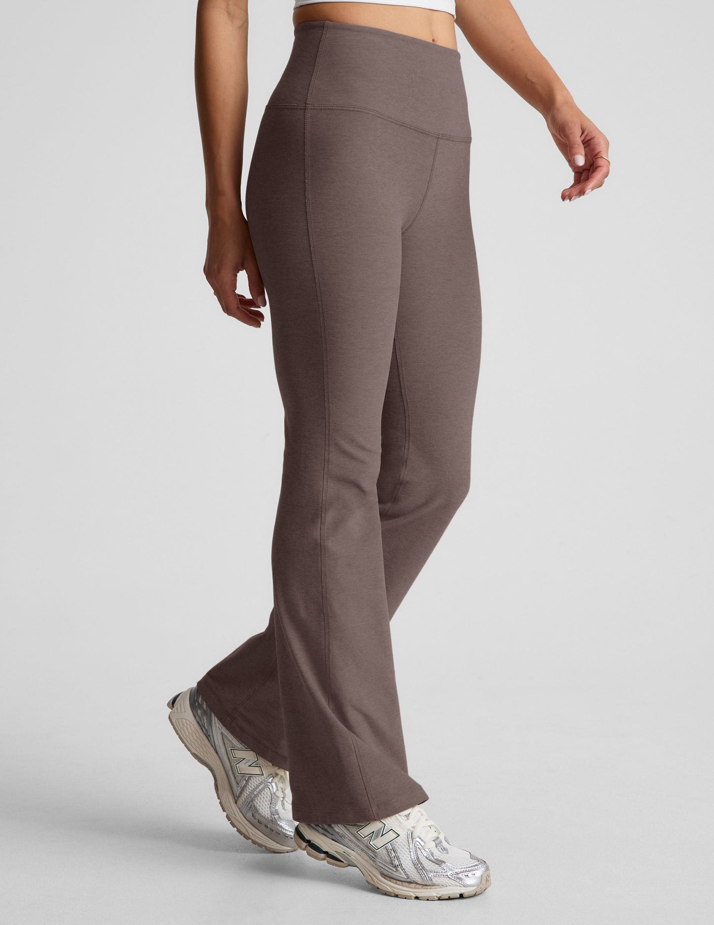 Beyond Yoga High Waisted Boot Cut Spacedye Pants - Woodland Heather