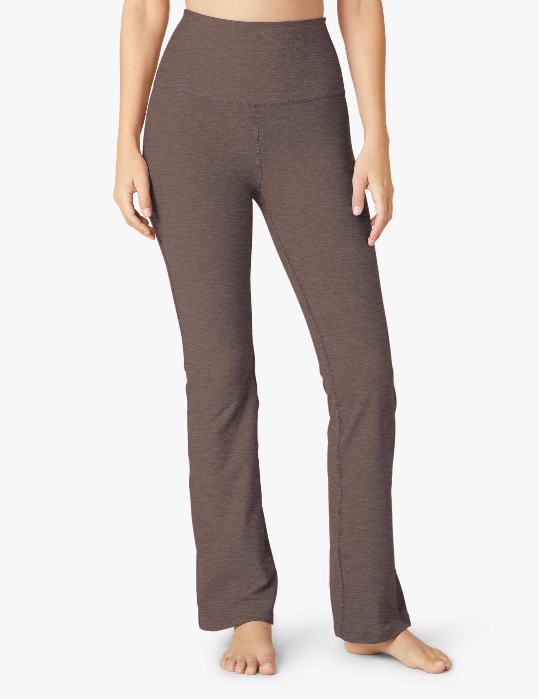 Beyond Yoga High Waisted Boot Cut Spacedye Pants - Woodland Heather