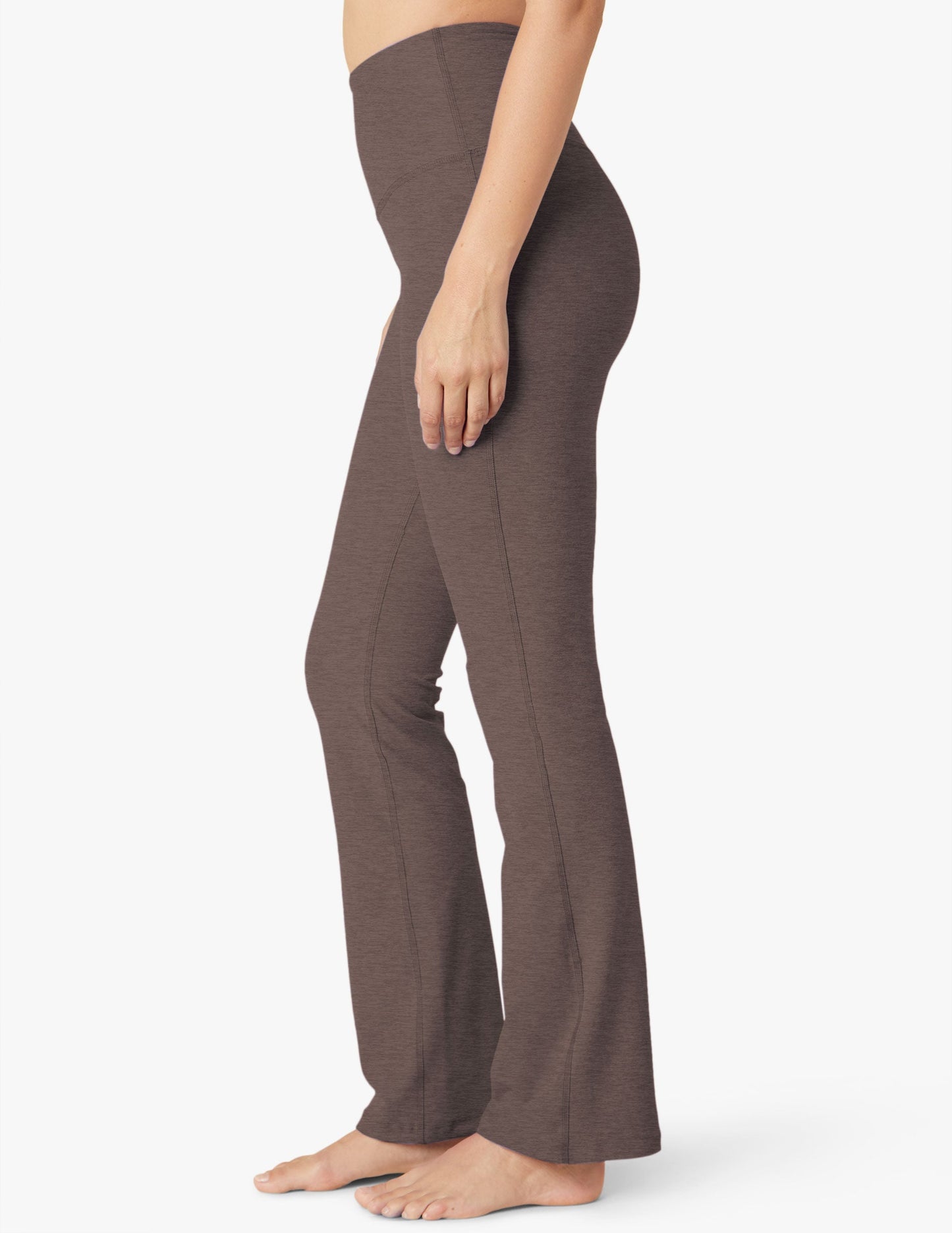 Beyond Yoga High Waisted Boot Cut Spacedye Pants - Woodland Heather