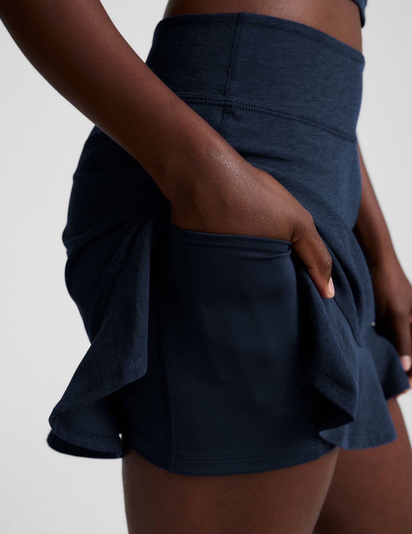 Beyond Yoga High Waisted Spacedye Tennis Skirt - Nocturnal Navy