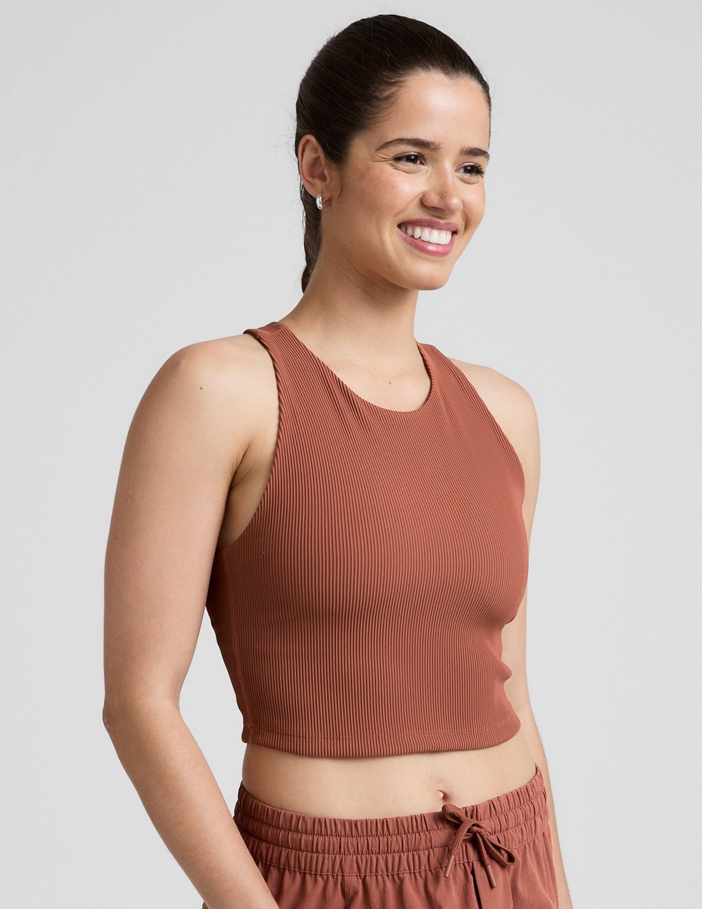 Beyond Yoga Refocus Ribbed Cropped Tank