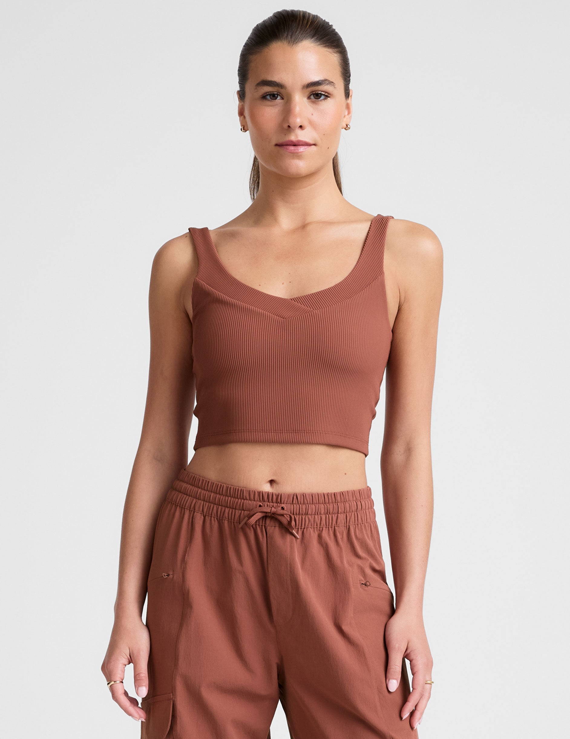 Beyond Yoga Impulse Ribbed Cropped Tank