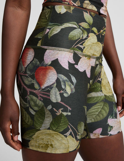 Beyond Yoga High Waisted Biker Botanical Garden Shorts - Multi-Color