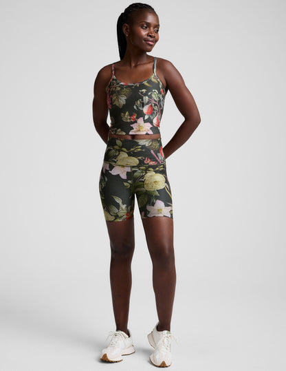 Beyond Yoga High Waisted Biker Botanical Garden Shorts - Multi-Color