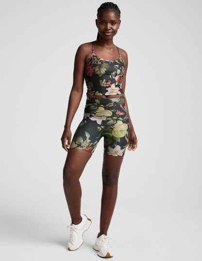 Beyond Yoga Botanical Garden SoftMark Slim Racerback Cropped Tank