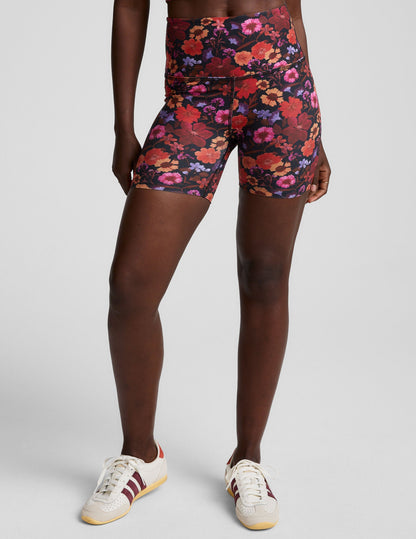 Beyond Yoga High Waisted Floral SoftMark Biker Shorts - Multi-Color
