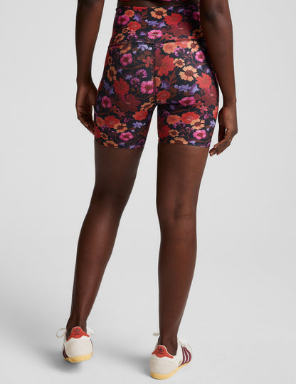 Beyond Yoga High Waisted Floral SoftMark Biker Shorts - Multi-Color