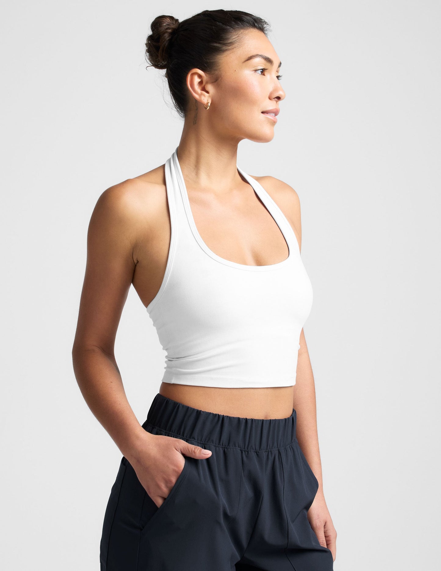 Beyond Yoga Spacedye Well Rounded Cropped Halter Tank