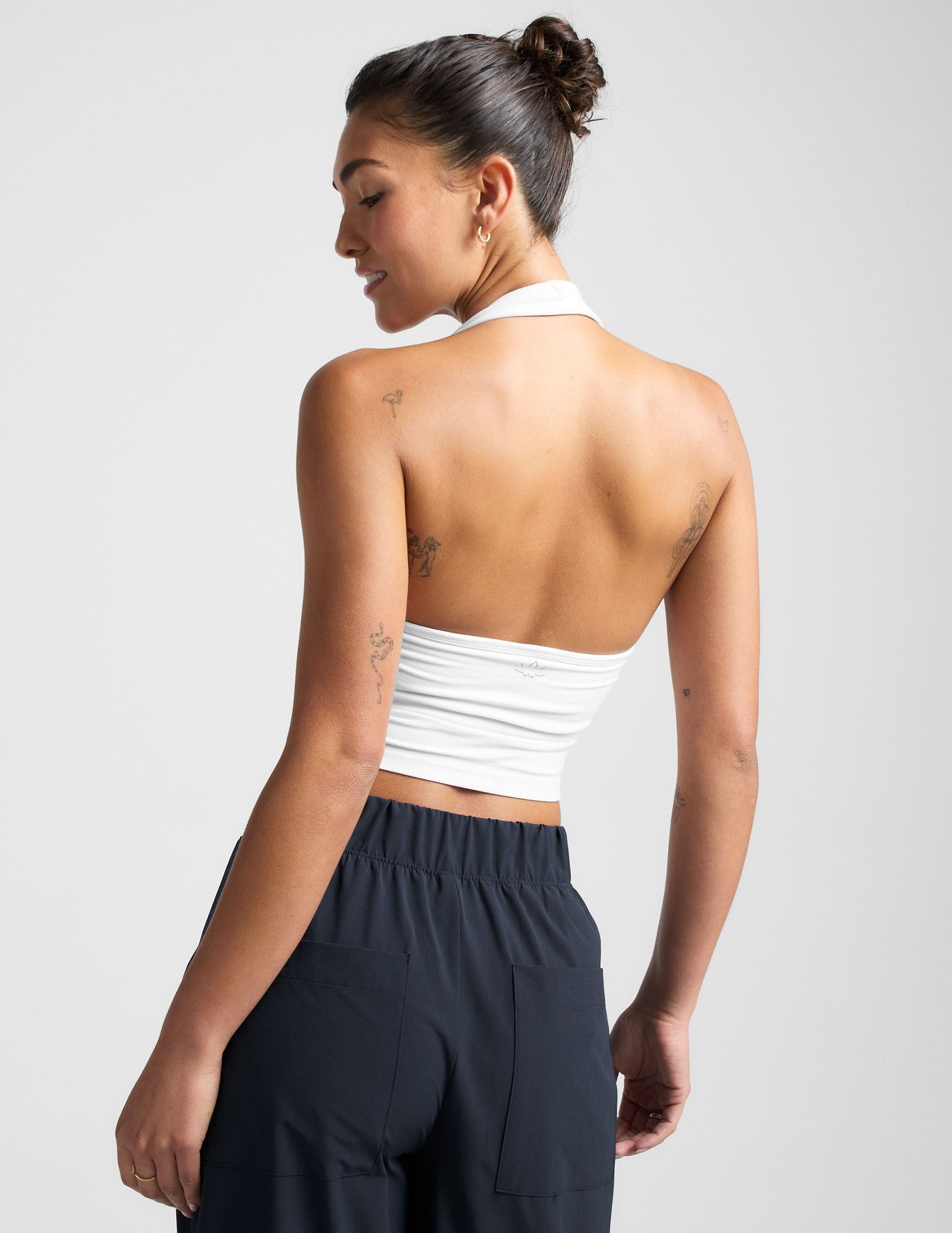 Beyond Yoga Spacedye Well Rounded Cropped Halter Tank
