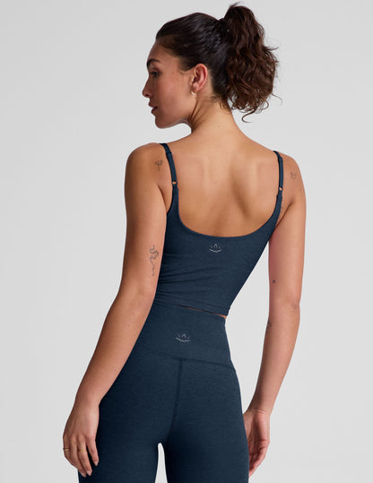 Beyond Yoga Spacedye Raise The Barre Shirred Cropped Tank