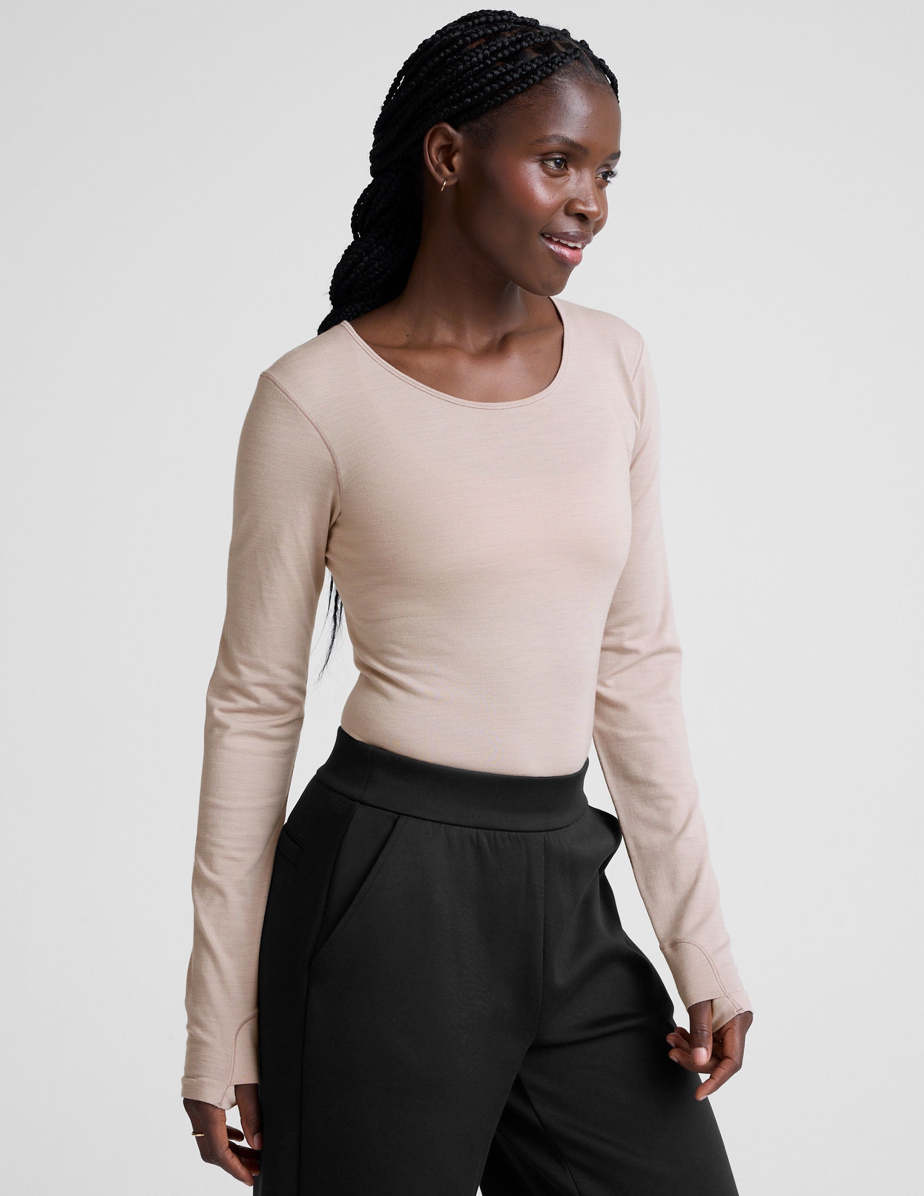 Beyond Yoga LuxeKnit Merino Wool Crewneck