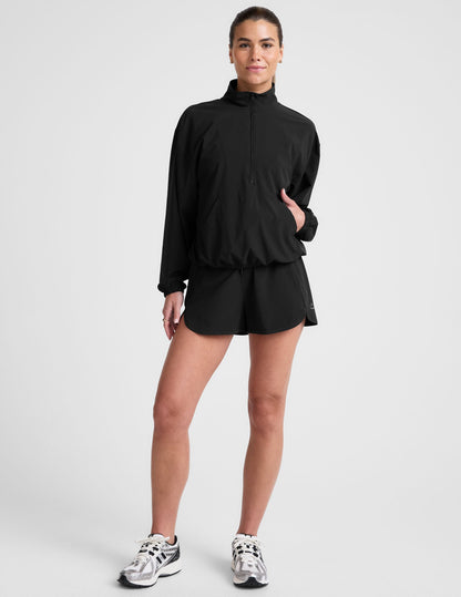 Beyond Yoga Stretch Woven In Stride Half Zip Pullover
