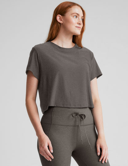 Beyond Yoga Featherweight Supreme Cropped Tee