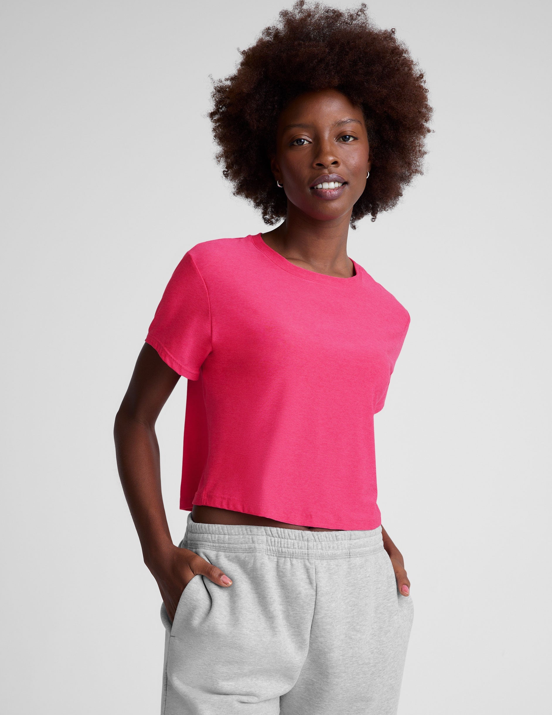 Beyond Yoga Featherweight Supreme Cropped Tee
