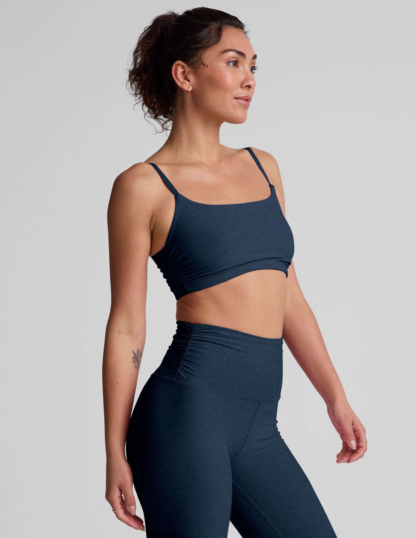 Beyond Yoga Spacedye Raise The Barre Shirred Bra