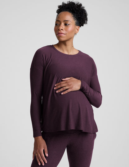 Beyond Yoga Featherweight Feels Like Home Long Sleeve Maternity Top