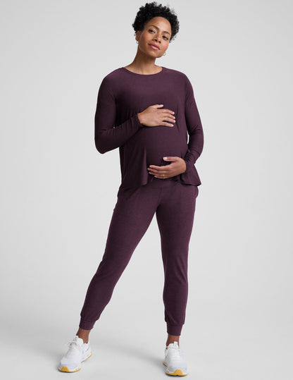 Beyond Yoga Featherweight Feels Like Home Long Sleeve Maternity Top
