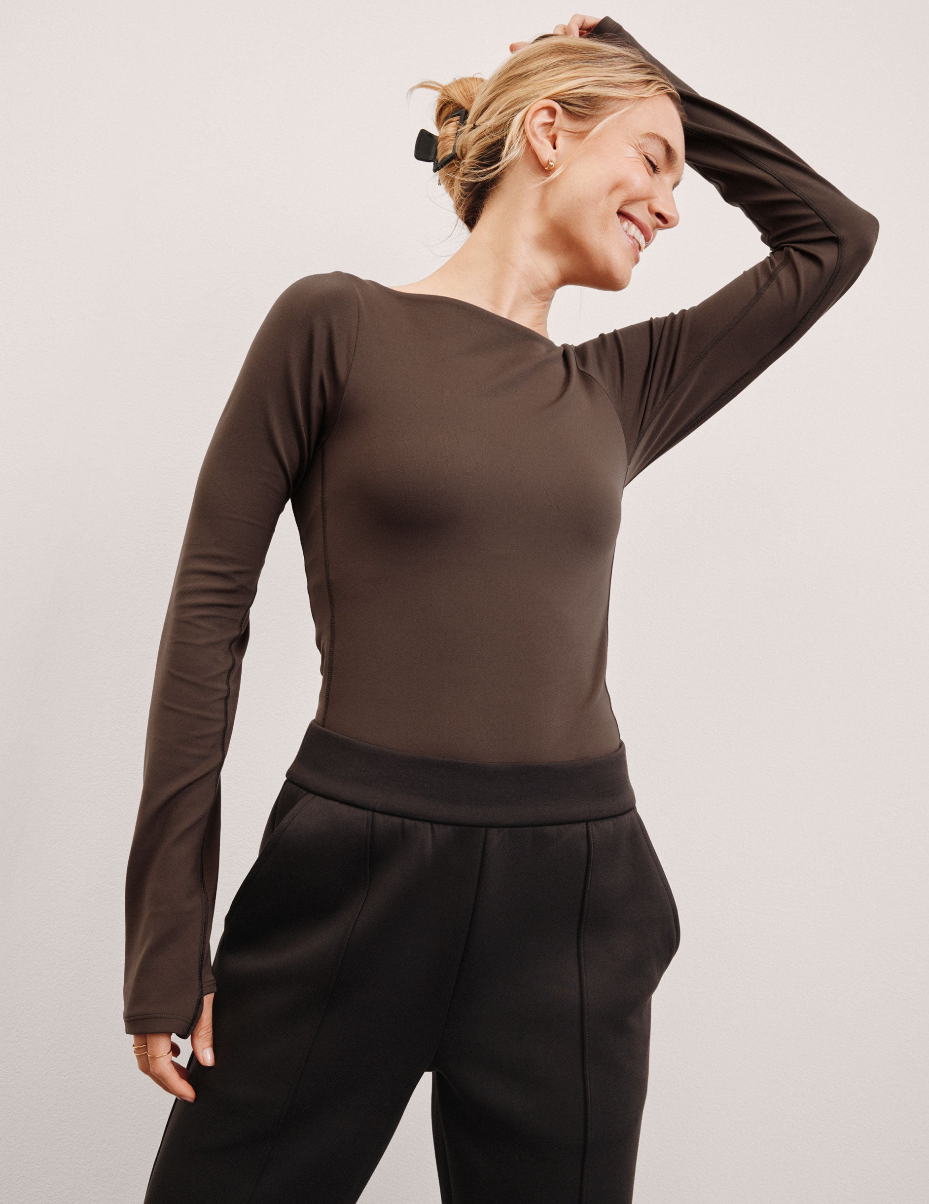 Beyond Yoga Serene Boatneck Bodysuit