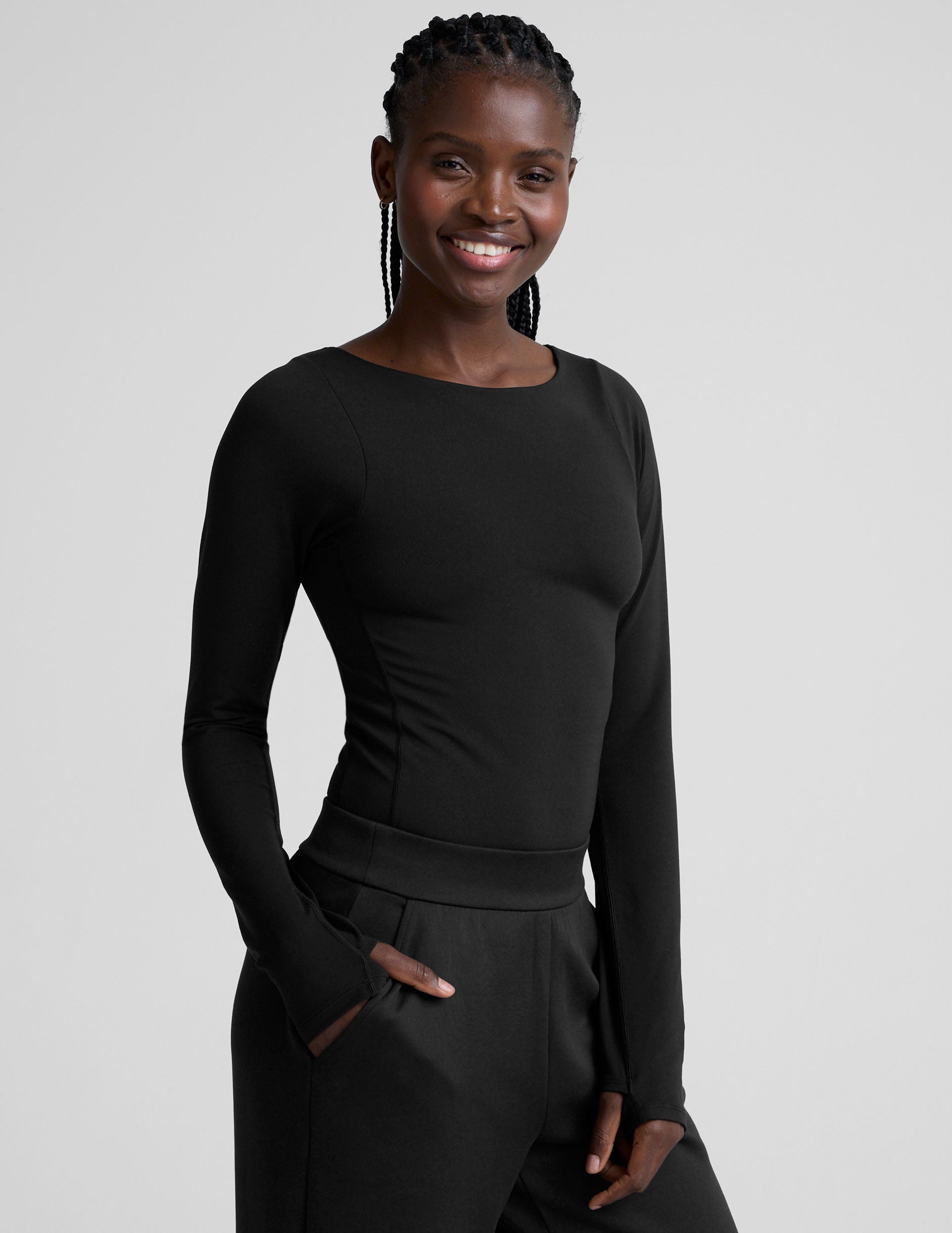 Beyond Yoga Serene Boatneck Bodysuit