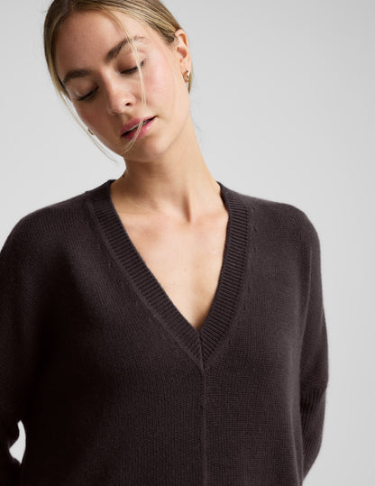 Beyond Yoga Wool-Cashmere V-Neck Sweater