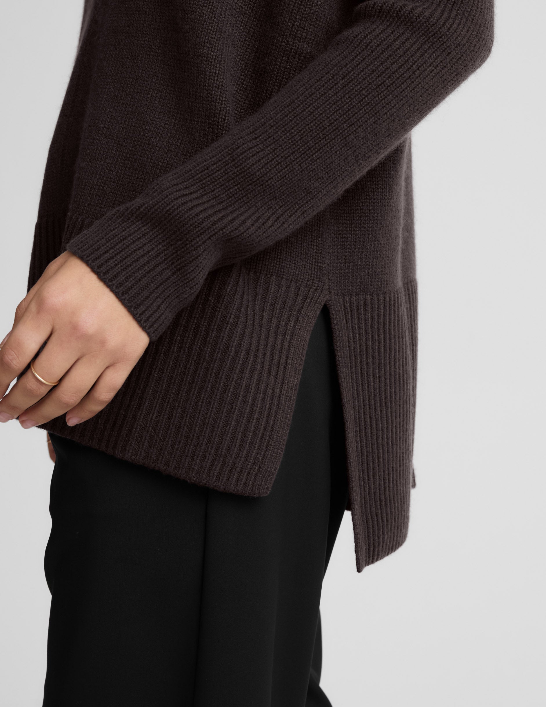 Beyond Yoga Wool-Cashmere V-Neck Sweater