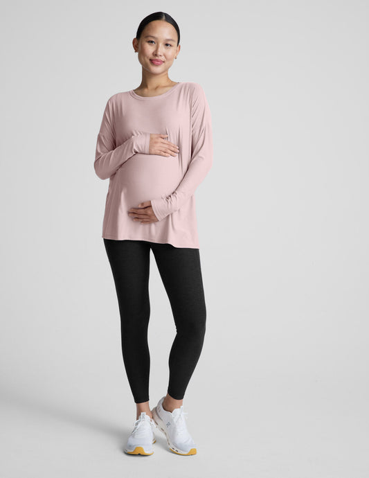 Beyond Yoga Featherweight Feels Like Home Long Sleeve Maternity Top