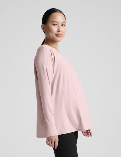 Beyond Yoga Featherweight Feels Like Home Long Sleeve Maternity Top