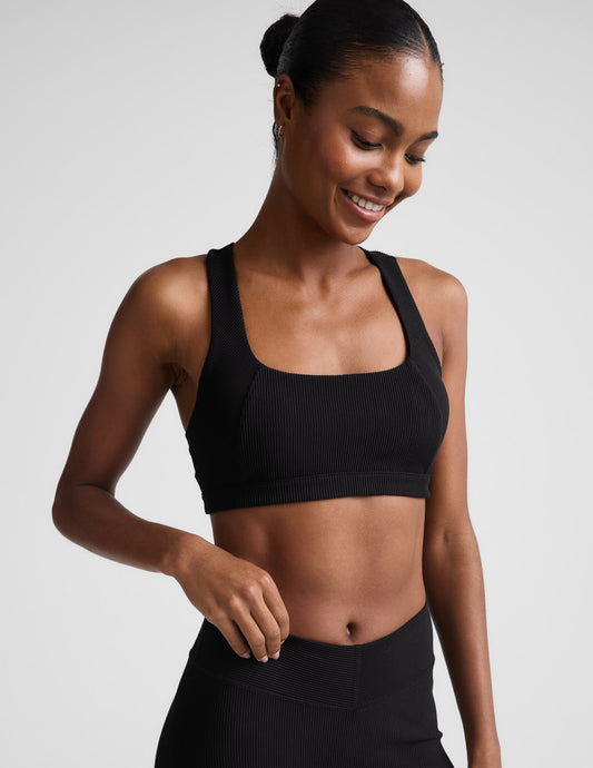 Beyond Yoga Impulse Ribbed Scoop Neck Bra