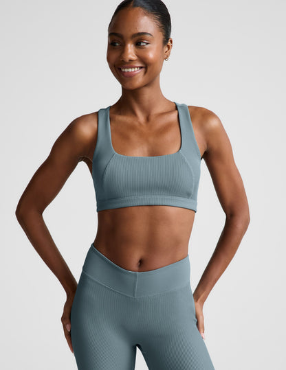 Beyond Yoga Impulse Ribbed Scoop Neck Bra