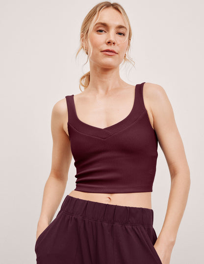 Beyond Yoga Impulse Ribbed Cropped Tank