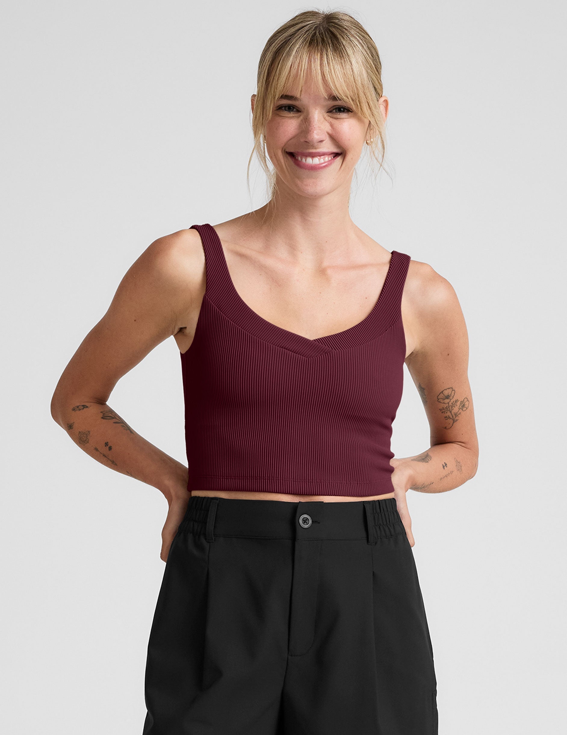 Beyond Yoga Impulse Ribbed Cropped Tank